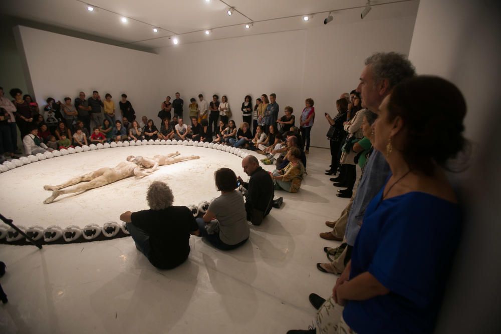 El espectáculo escenifica el ritual de una ofrenda en culturas antiguas