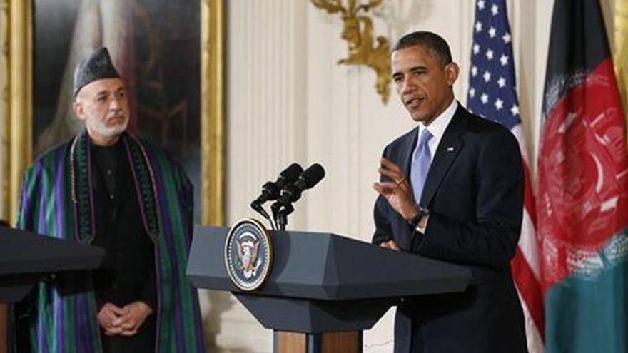 Obama y Karzai acuerdan acelerar la transición militar en Afganistán