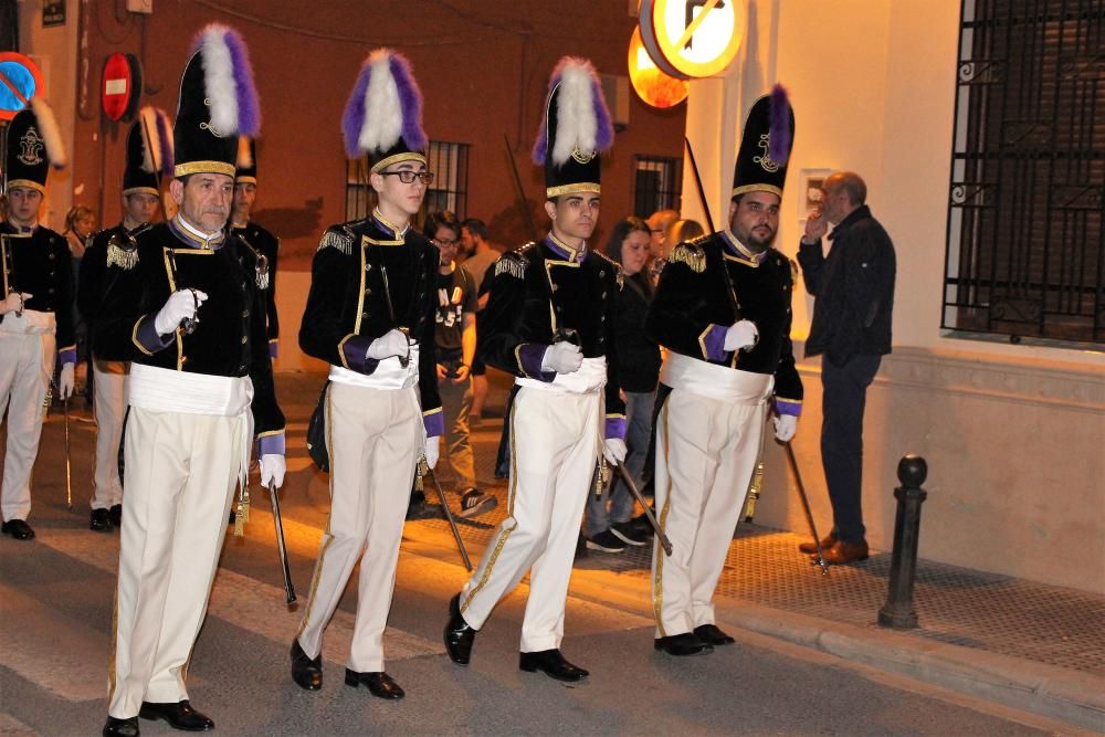 Procesión conjunta del Santo Silencio y Vera Cruz y el  Cristo del Salvador.