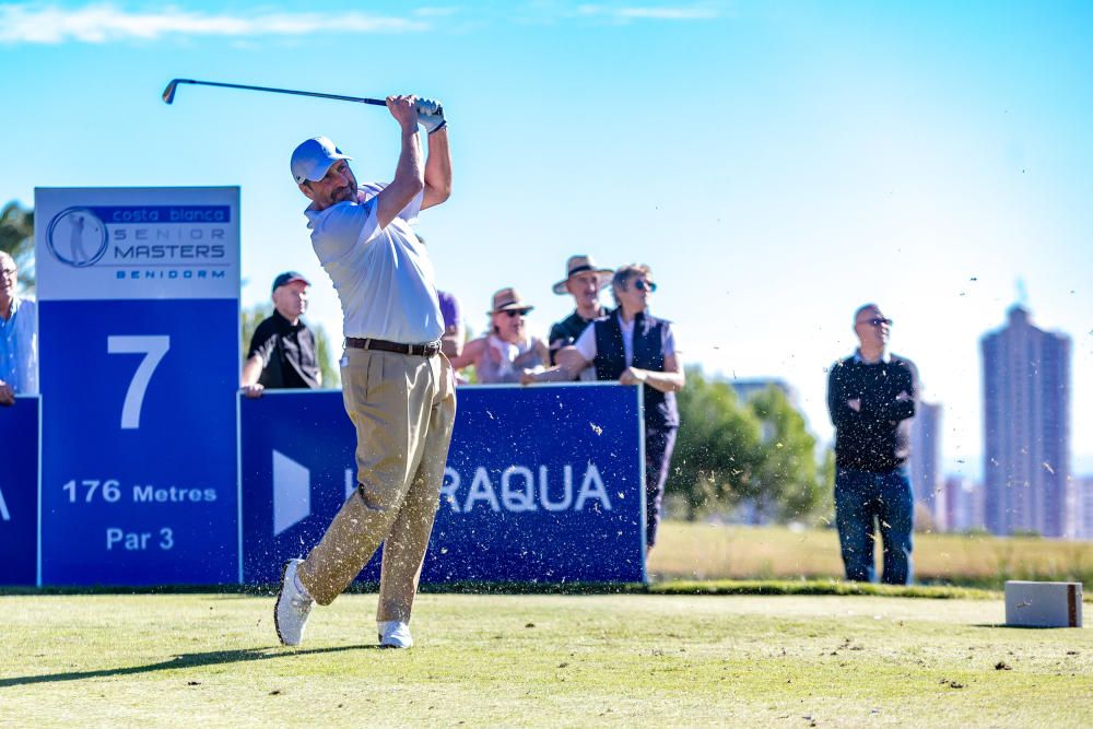 Olazábal y Jiménez lideran el elenco de legendarios golfistas que disputan a partir de hoy el Costa Blanca Seniors Masters en el hotel Villaitana