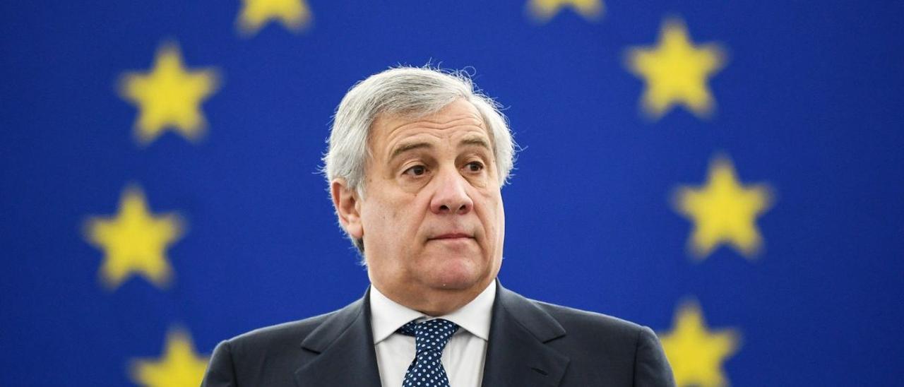 El entonces presidente del Parlamento Europeo, Antonio Tajani, en diciembre de 2019.