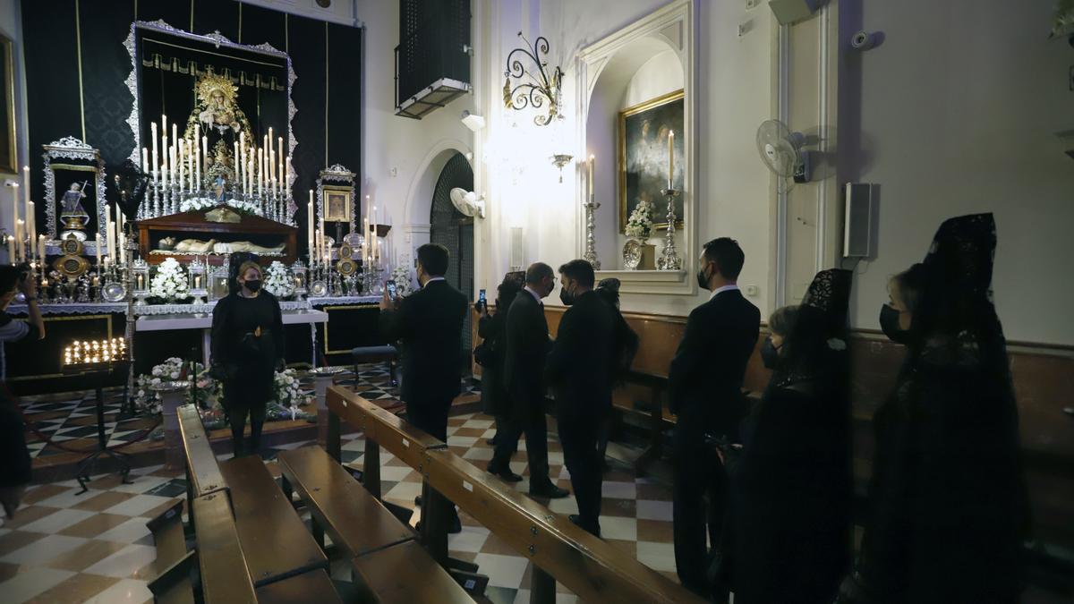 Exposición de los titulares del Sepulcro en la iglesia del Cister