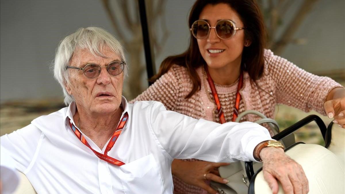 zentauroepp38053603 former formula 1 boss bernie ecclestone  c  and his wife fab200703105424