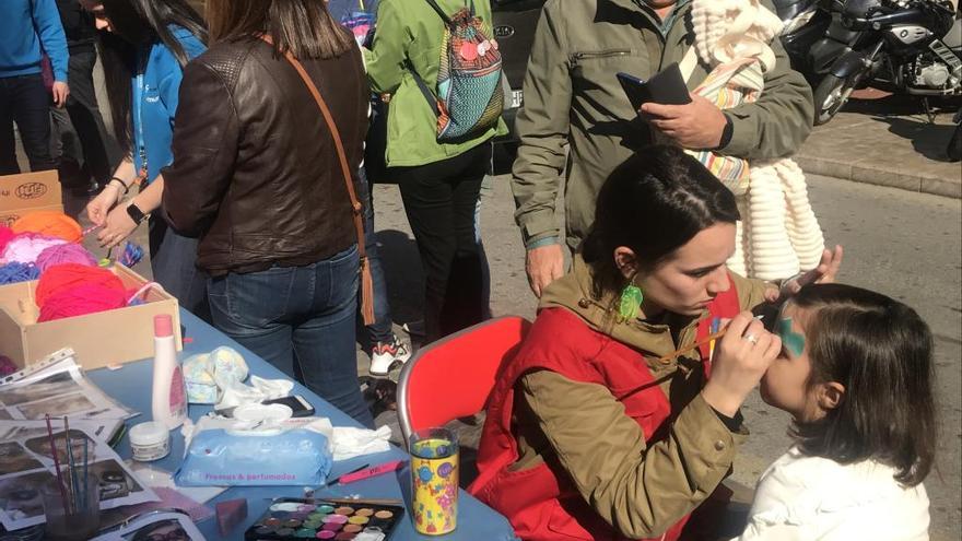 Un momento de los actos en la avenida de la Libertad.