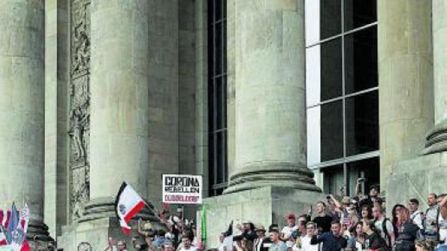 Indignación en Alemania por la marcha ‘anticovid’