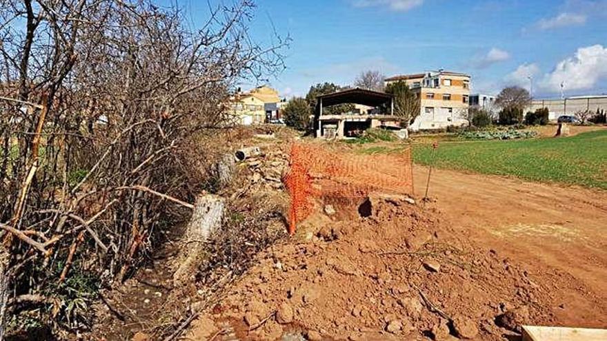 Treballs de canalització que s&#039;han fet a cal Catiu