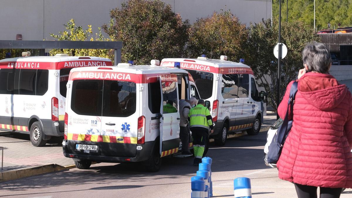 Imagen captada este lunes 4 de enero en el Hospital de Elda