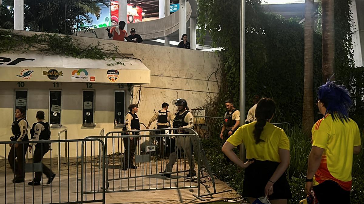 Los incidentes en el estadio de la final de la Copa América