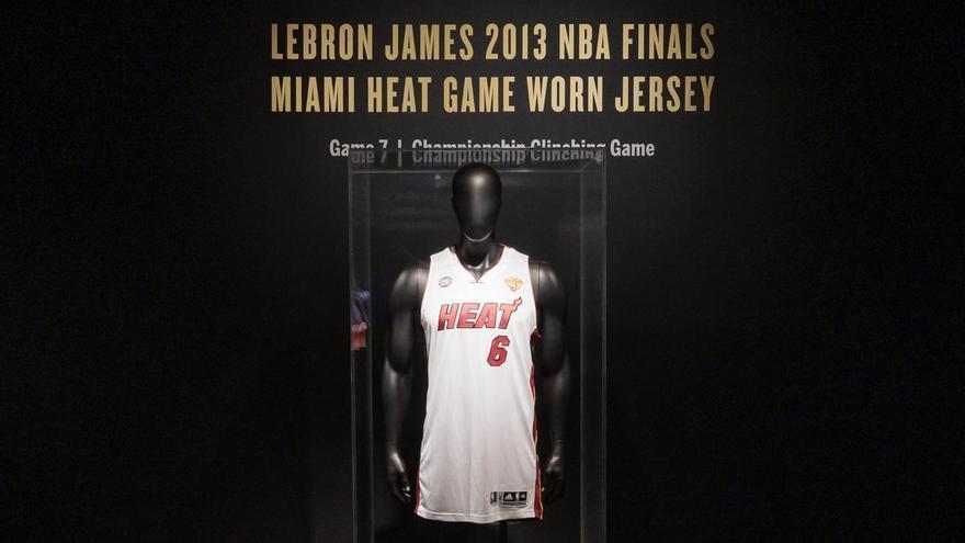 La camiseta de Lebron James de la finales de la NBA 2013.