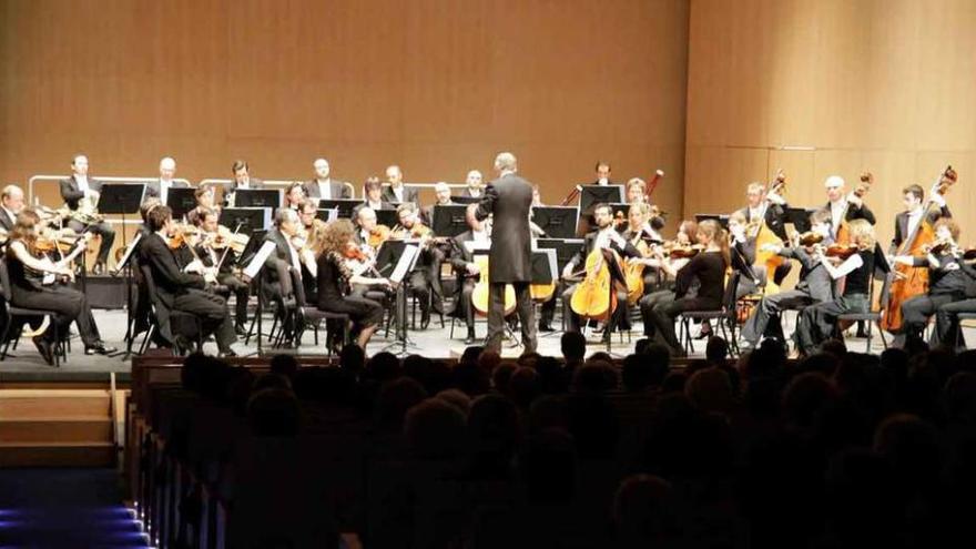 La Orquesta Sinfónica de Castilla y León en uno de sus actos.