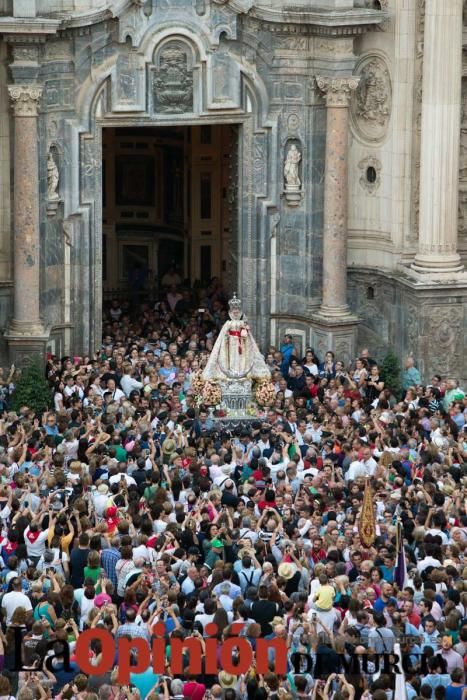 Salida de la Virgen de la Fuensanta desde la Cated