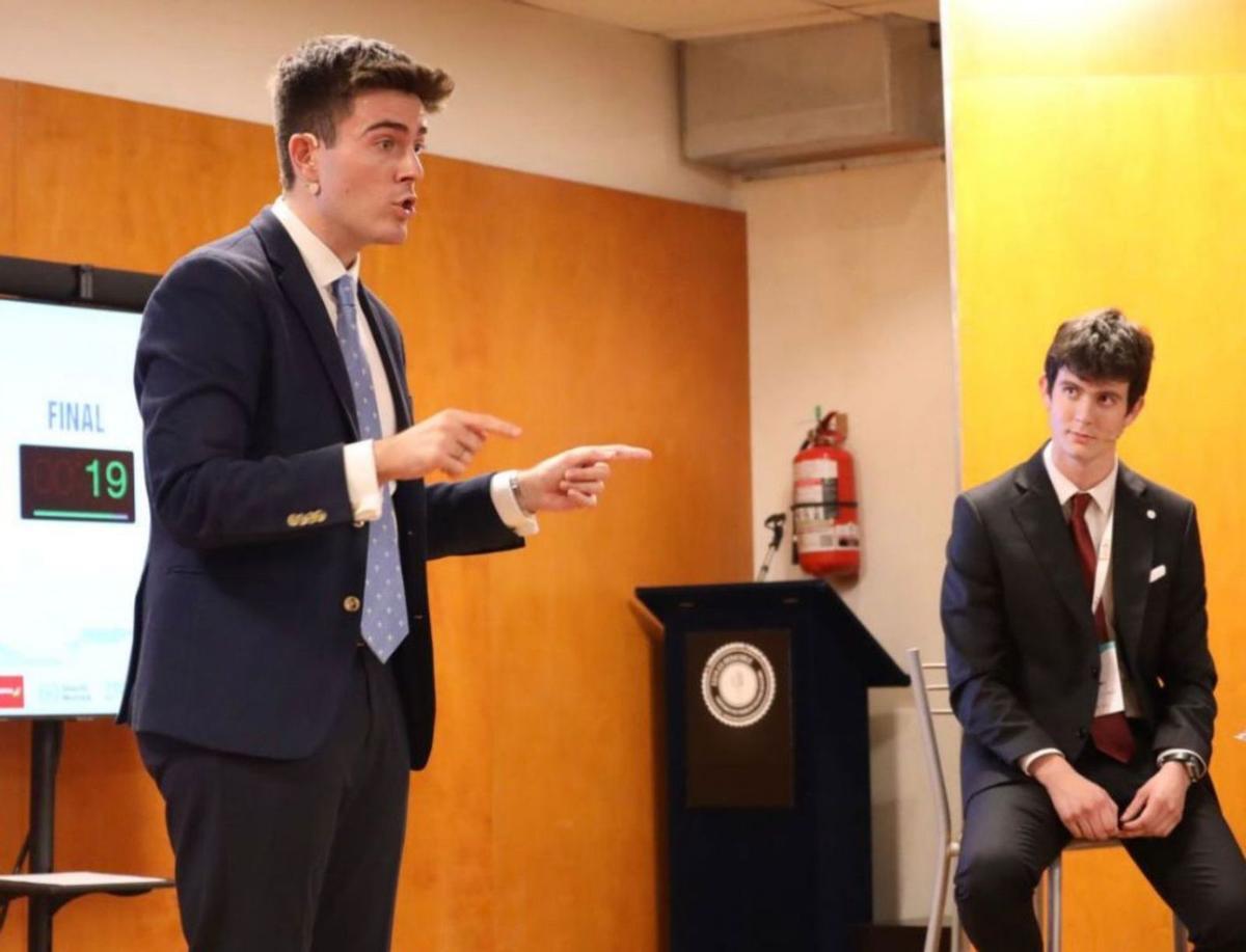 Alberto García Chaparro, en plena intervención en la final del Campeonato del mundo. | LA OPINIÓN