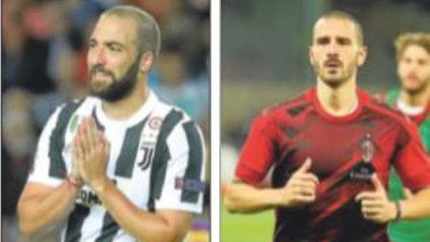 Acuerdo total entre Milan y Juve por Higuaín y Bonucci