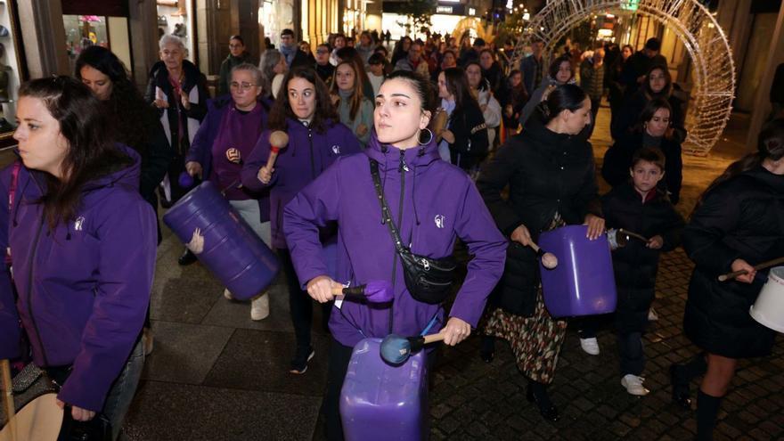 Manifestación de la asociación feminista O Soño de Lilith. |  Noé Parga