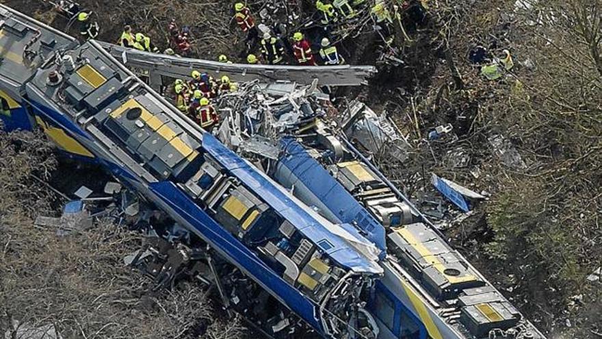 Estat en el qual van quedar els trens després de l&#039;accident