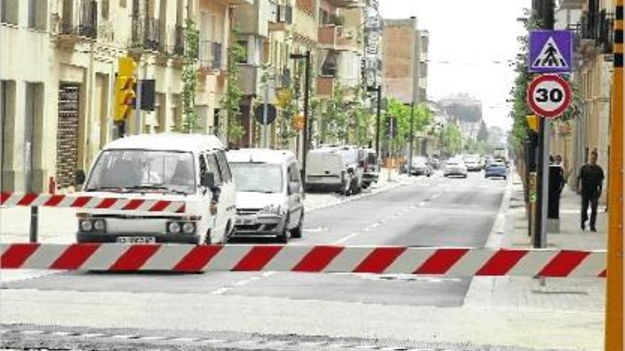 El tram de l&#039;avinguda Vilallonga on va tenir lloc el darrer accident mortal.