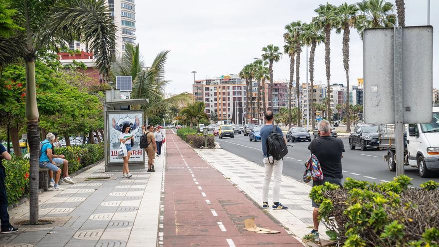 Más seguridad en la parada de guaguas junto al Parque Romano: el Cabildo inicia mejoras en la circulación de la Avenida Marítima