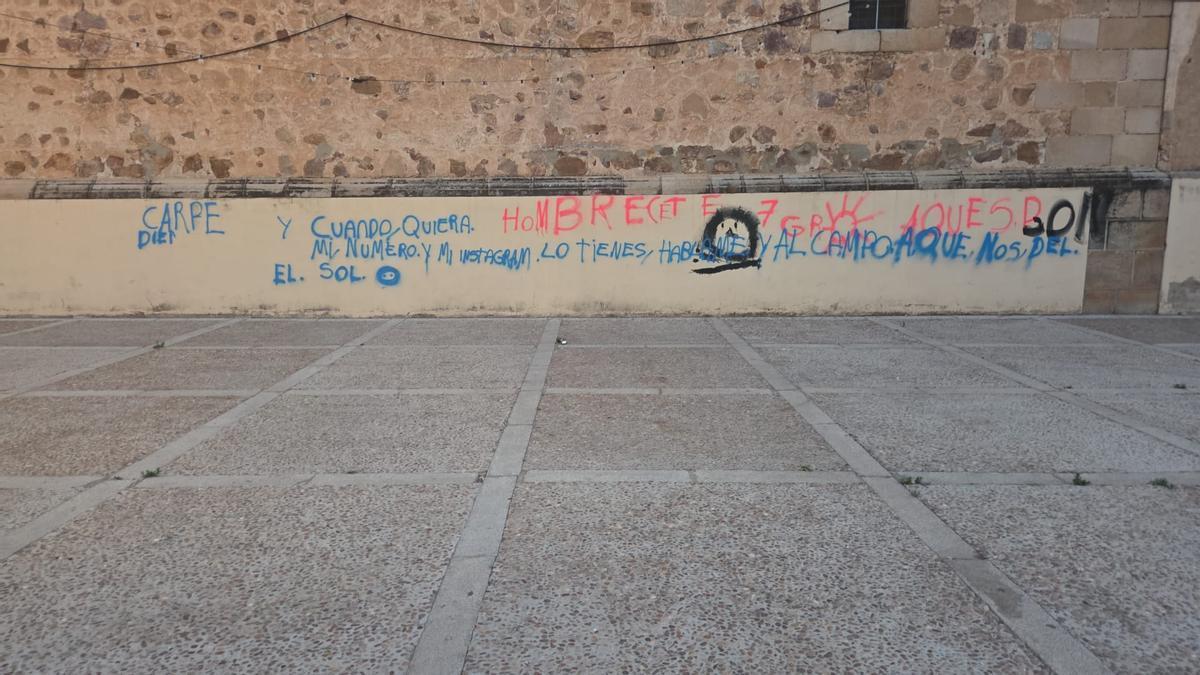 Pintadas en el Atrio de Montijo.