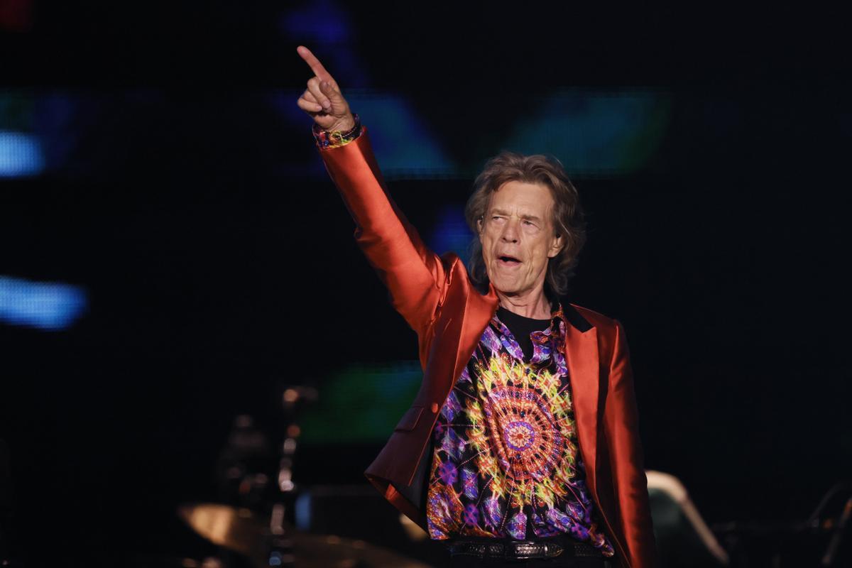 Mick Jagger, en el Metropolitano
