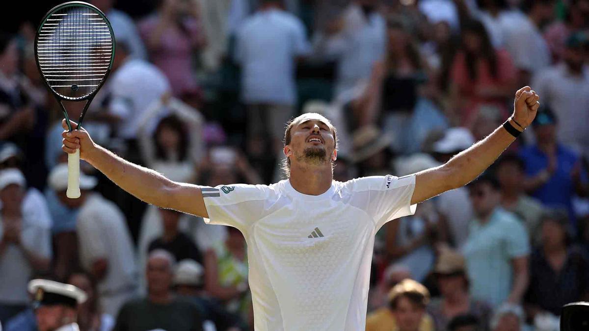 Zverev sella su pase a la final de Wimbledon
