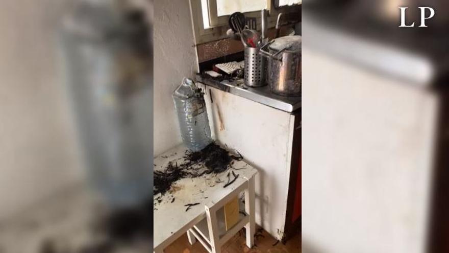 Incendio en una vivienda de Telde