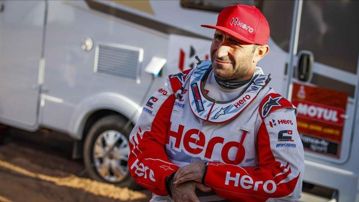 El piloto potugués Paulo Gonçalves (Hero), de 40 años, que ha fallecido hoy en el Dakar de Arabia Saudí.
