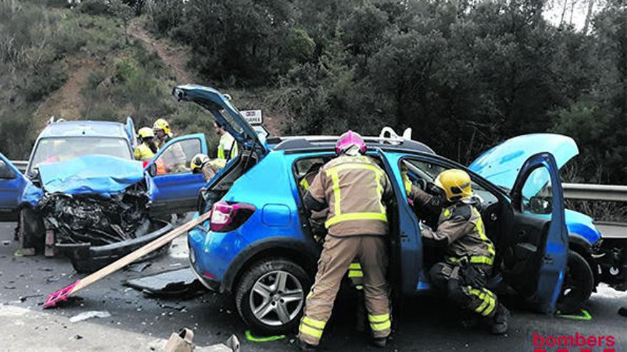 Girona és la zona on els Bombers atenen més accidents de trànsit