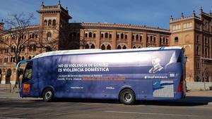 El autobús de HazteOir circulando por Madrid.