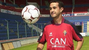 Vidrio, el día de su presentación en el Osasuna