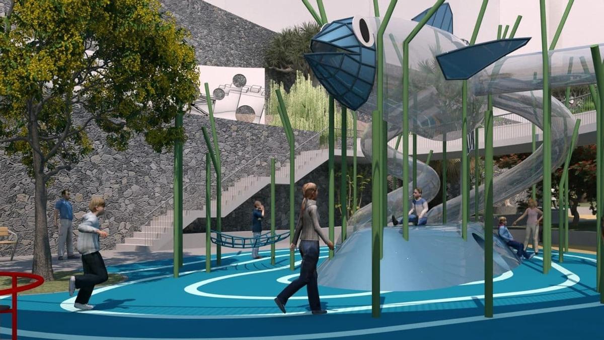 Infografía del futuro Parque del Carnaval.