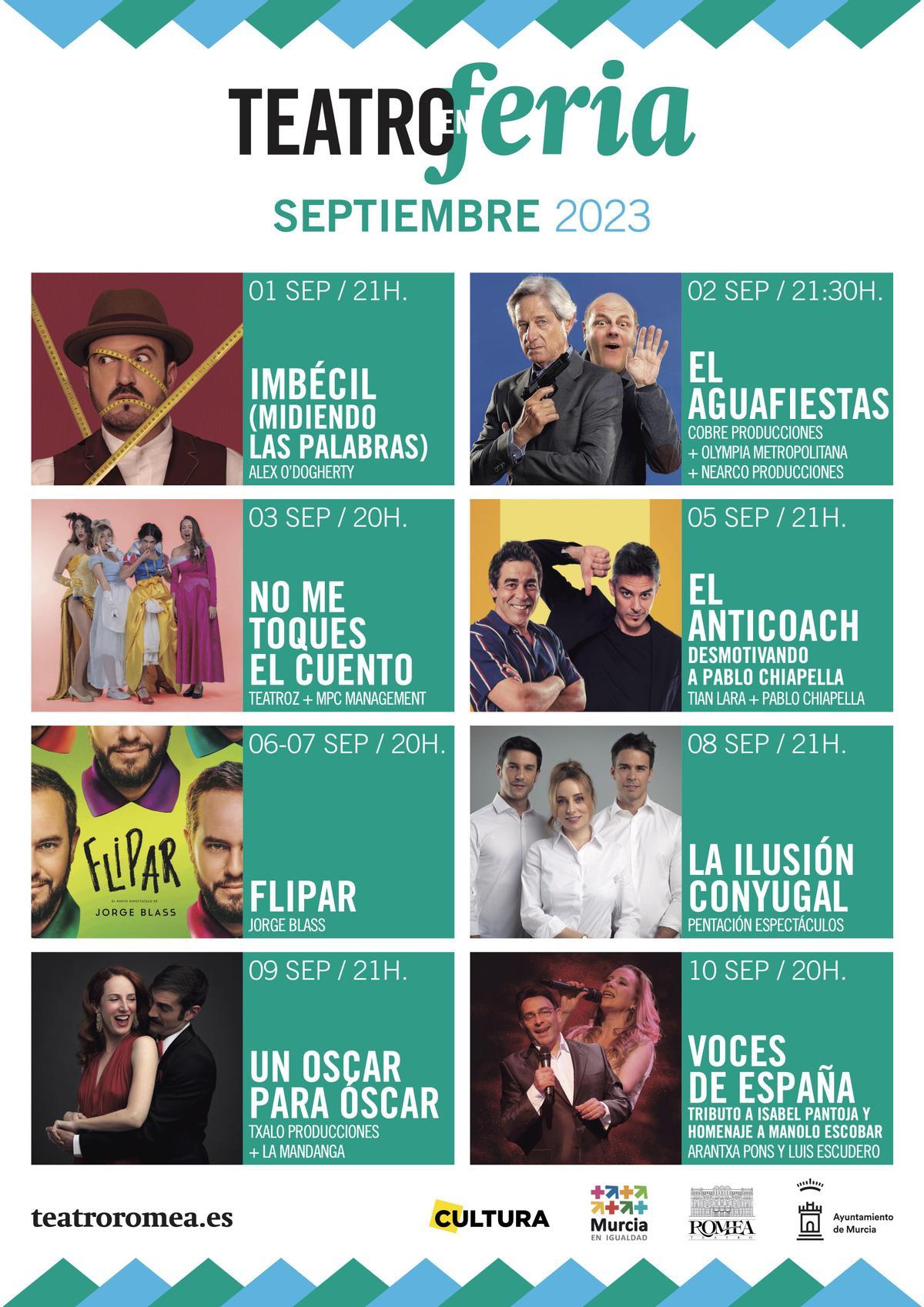 El cartel del ciclo 'Teatro en Feria'.