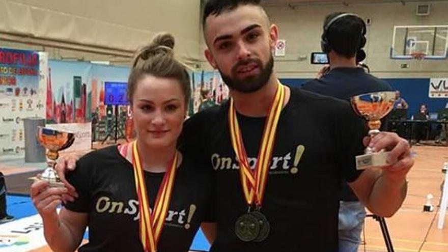 Alba Sánchez y Tomás Sanchís tras los éxitos en Madrid.