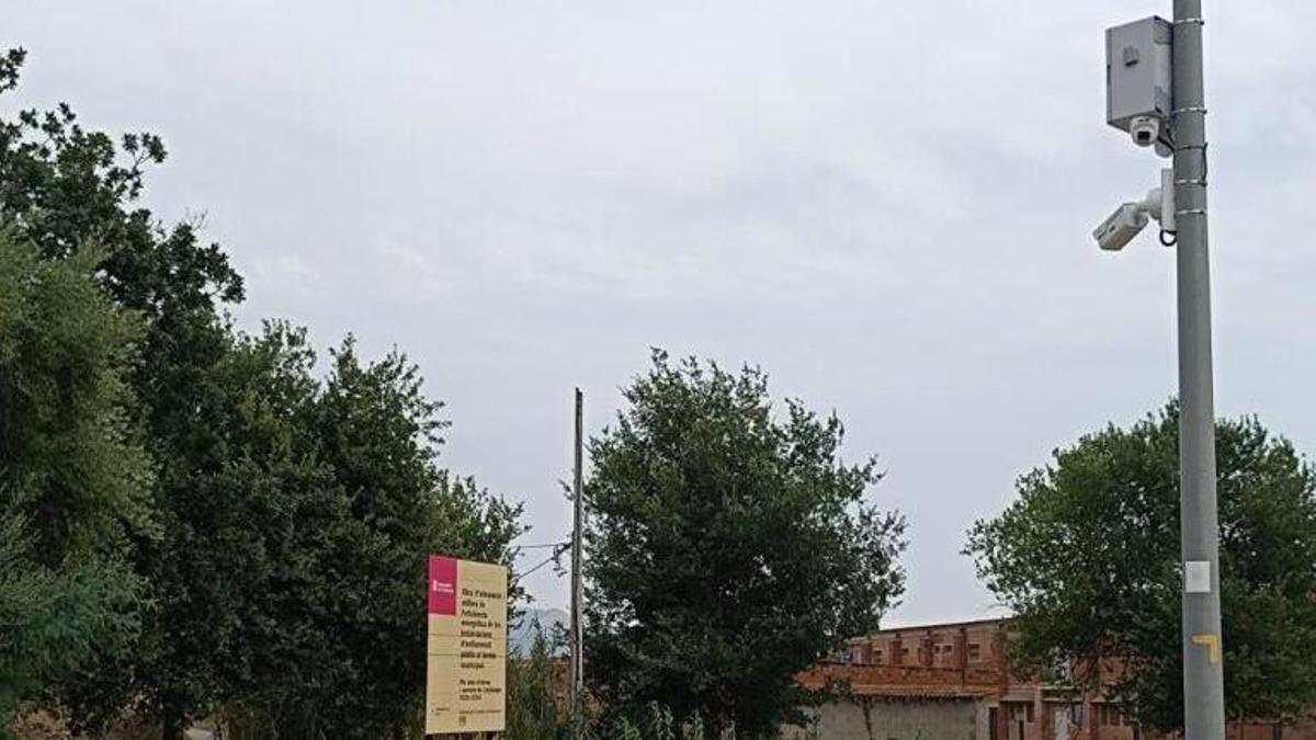 Una de les càmeres instal·lades a Pau