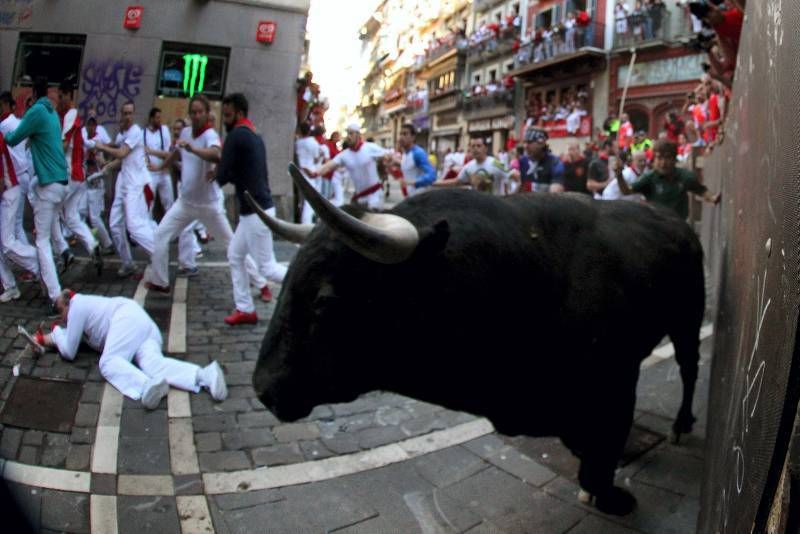 Penúltimo encierro de las fiestas de San Fermín