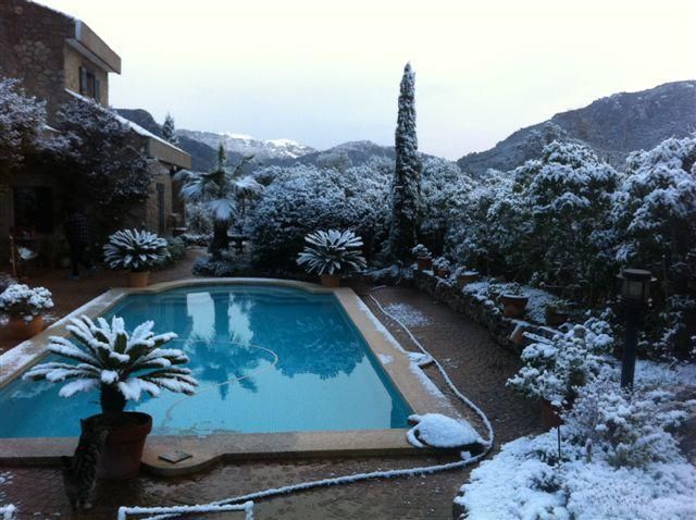 Schnee Mallorca Winter 2017