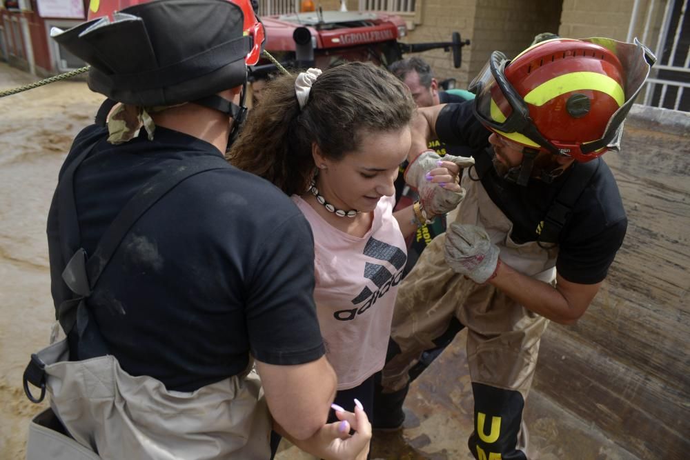 Gota fría en Los Alcázares: Inundaciones, rescates y destrozos