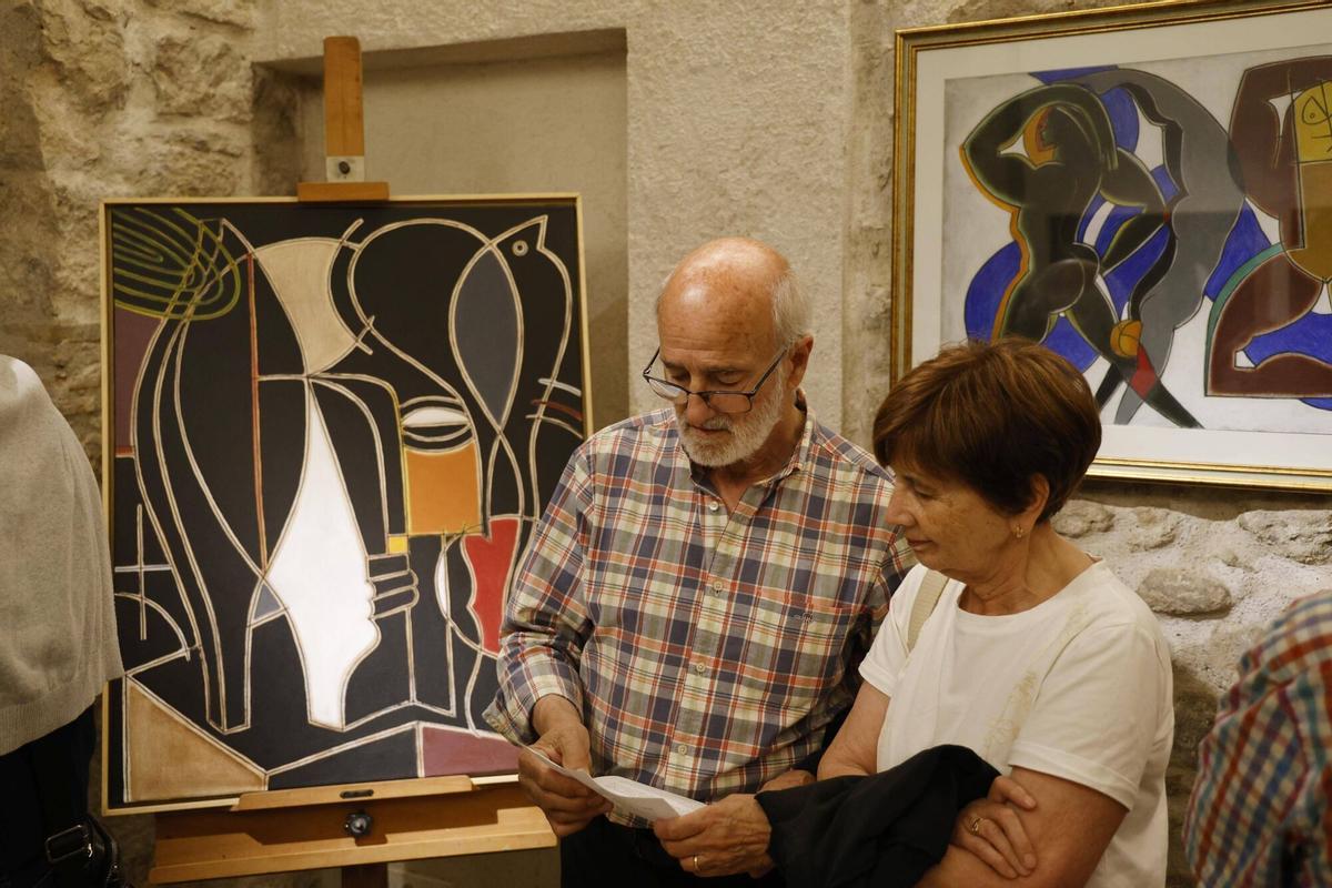Les imatges de la inauguració de l'exposició "Nocturn-Diürn" a la galeria Mosaic Art de Girona