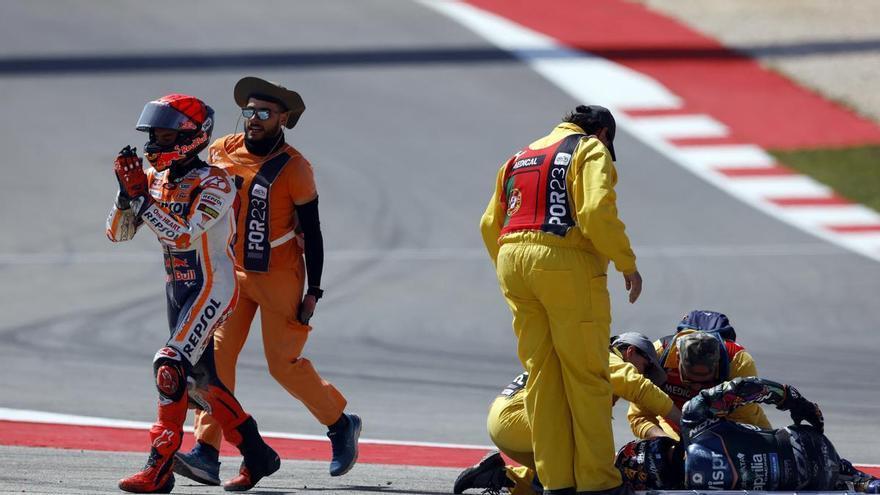 Nuevo giro en la sanción de Marc Márquez por tirar a Oliveira en Portimao