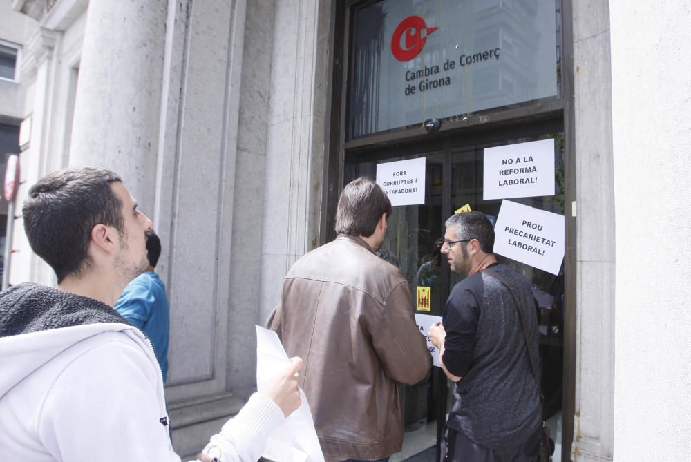 Manifestació del primer de maig a Girona