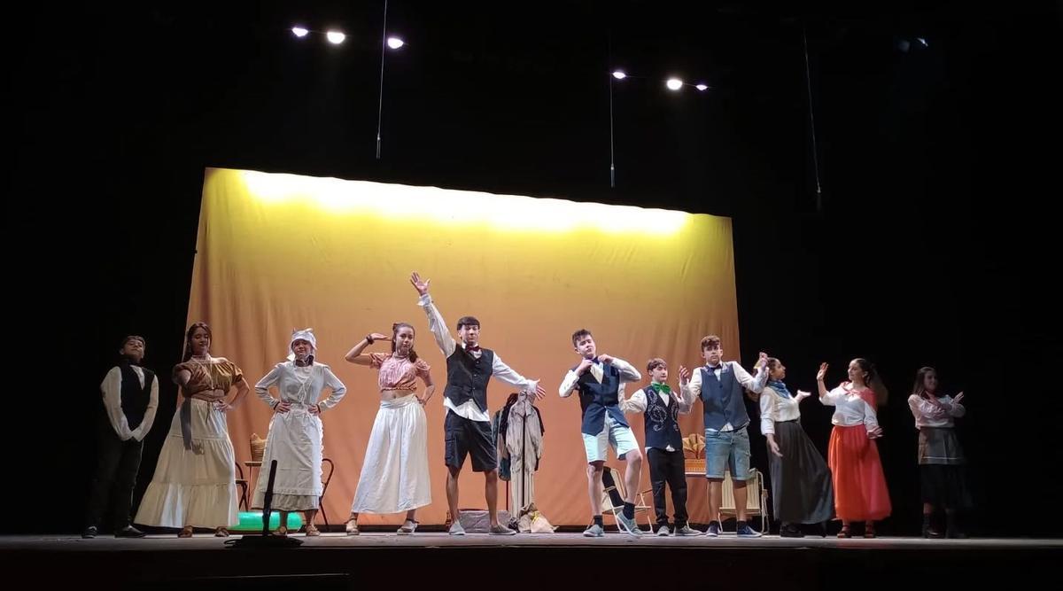 Estudiantes del IES Castelar durante la jornada de teatro del año pasado.