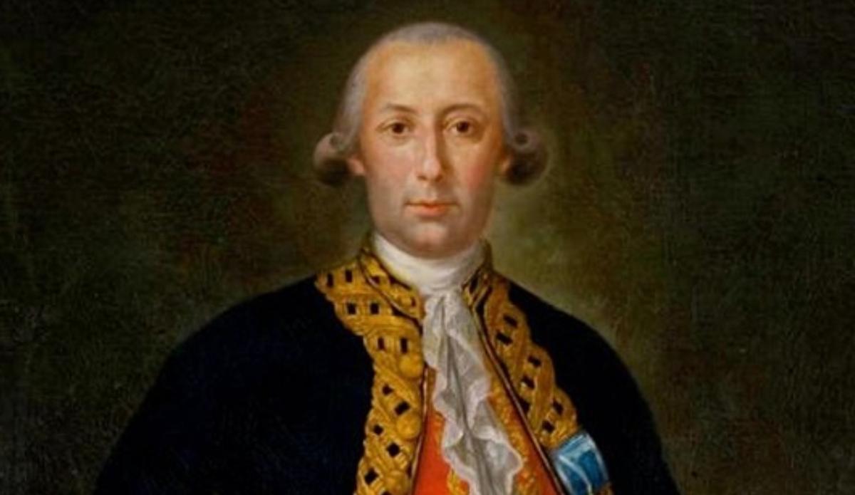 Retrato de Bernardo de Gálvez pintado por Mariano Salvador Maella.