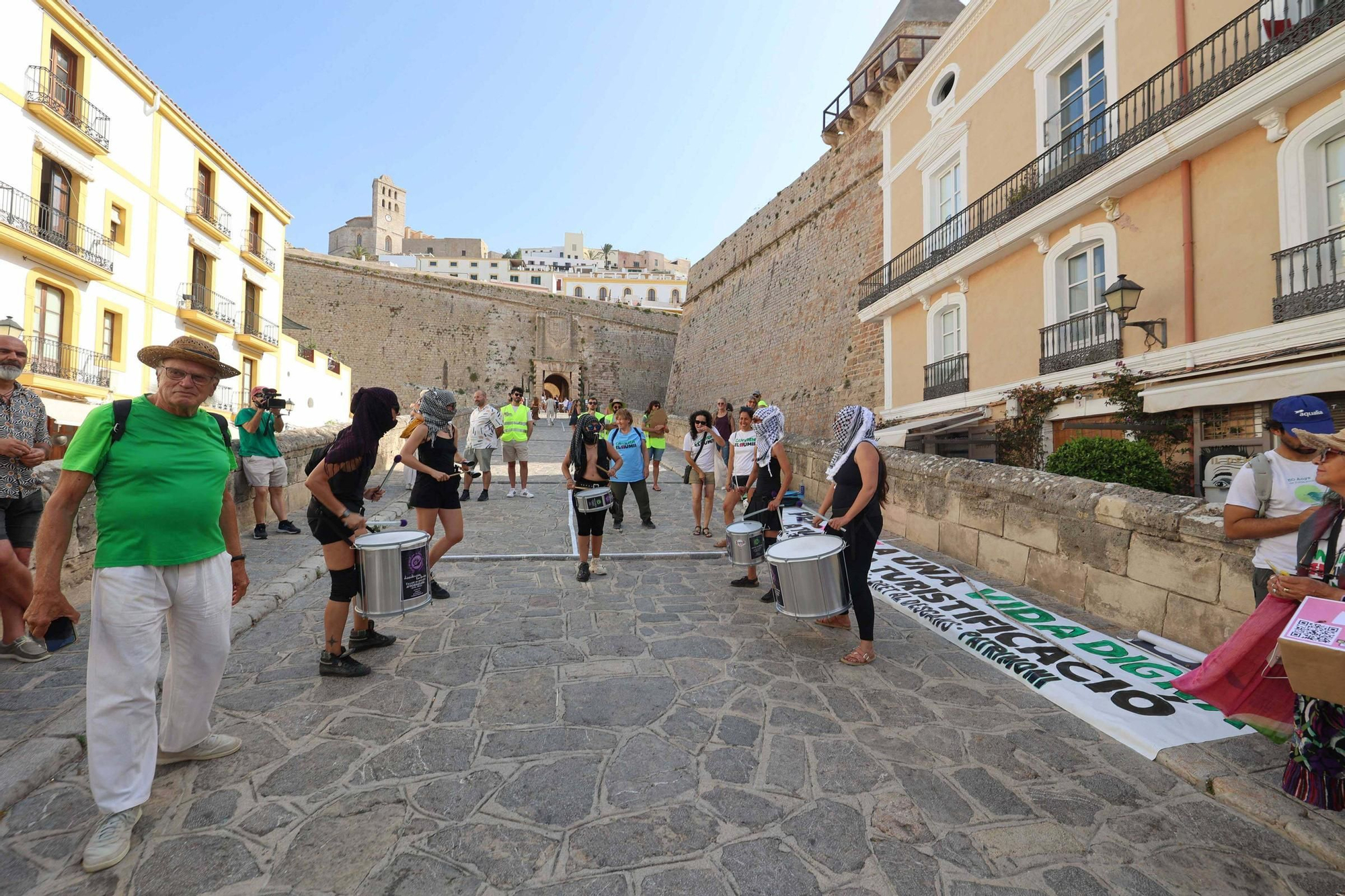 Manifestación contra la masificación turística en Ibiza