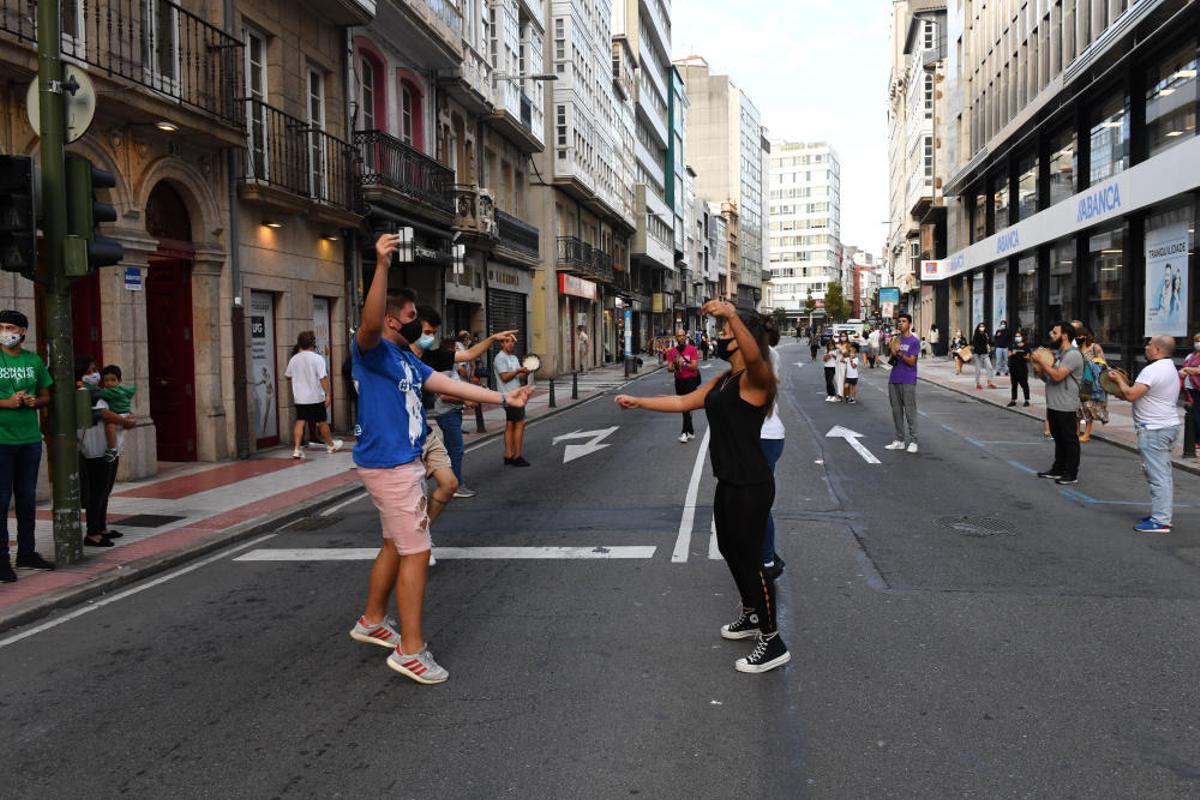 A Coruña celebra el ''Día sin coches'' en San Andrés