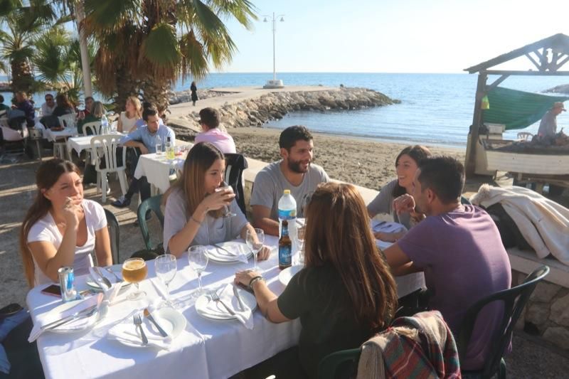 Calma tras el temporal en Málaga