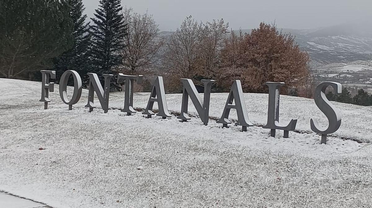 L'enfarinada a Fontanals aquest matí