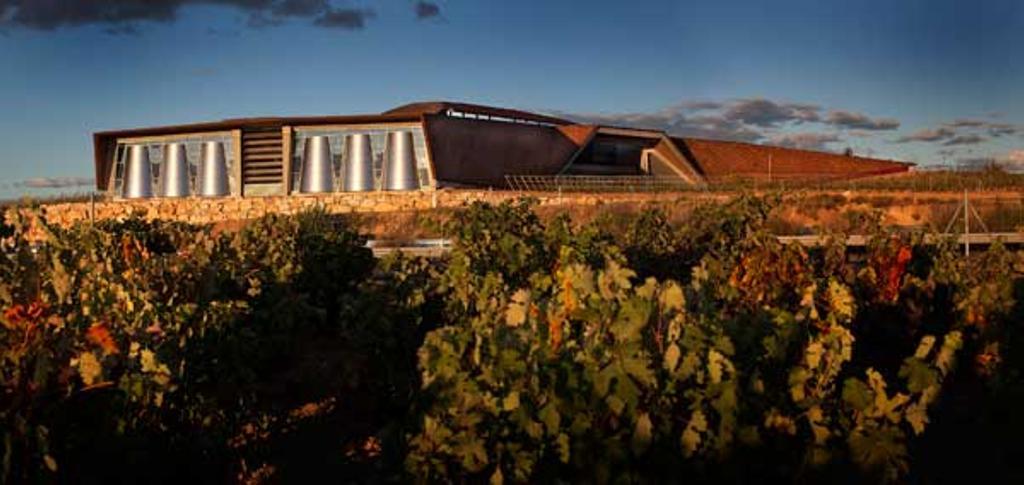 Las Bodegas Portia, en Gumiel de Izán (Burgos), llevan la firma del prestigioso arquitecto Norman Foster.