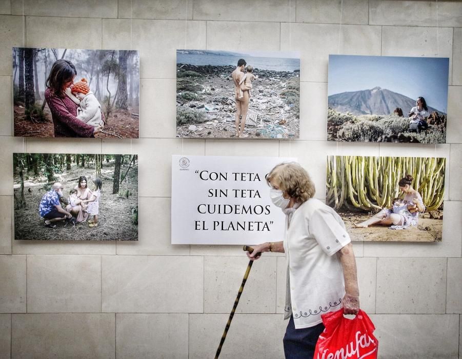 Inauguración de una exposición de lactancia en el HUC.