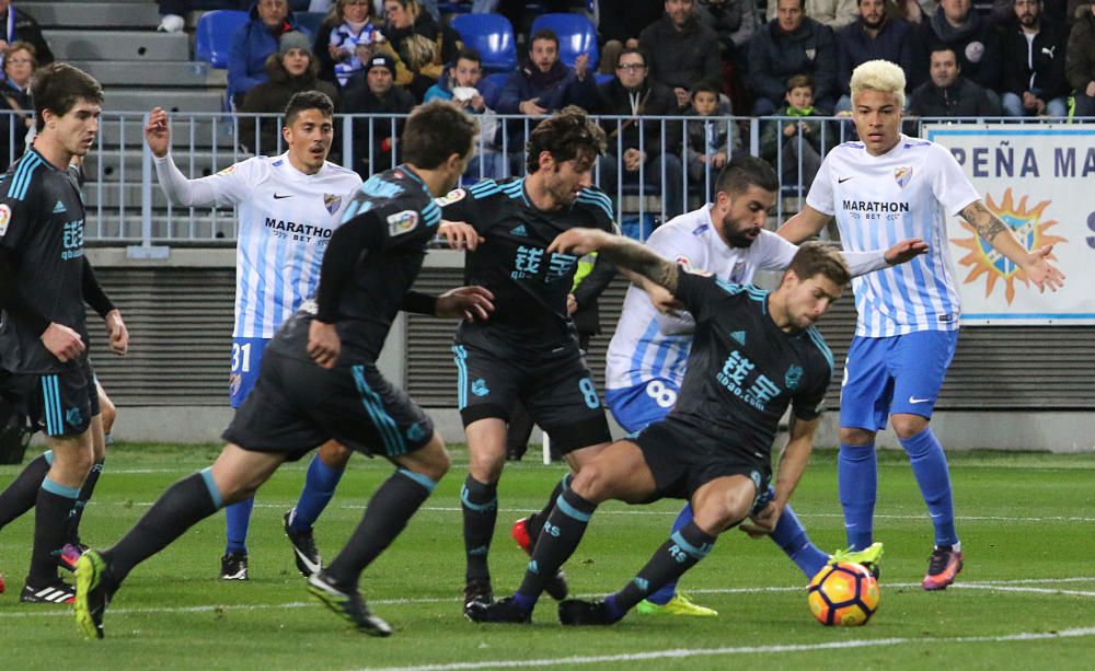 El conjunto del Gato Romero cae, de nuevo, ante el conjunto vasco en el debut del técnico uruguayo en La Rosaleda