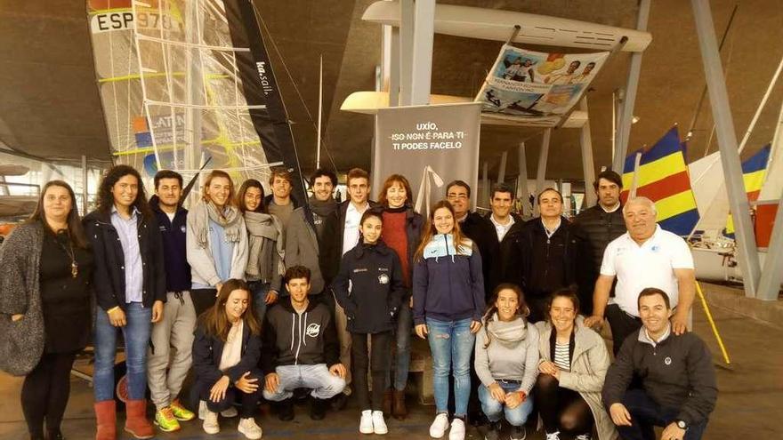 Marta Míguez visitó el Centro Galego de Vela