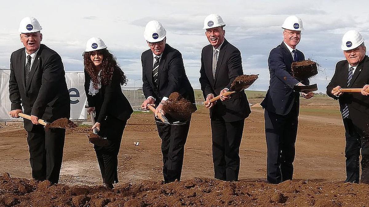 Acto de incio de las obras de construcción de la fábrica de baterías de CATL en Alemania.